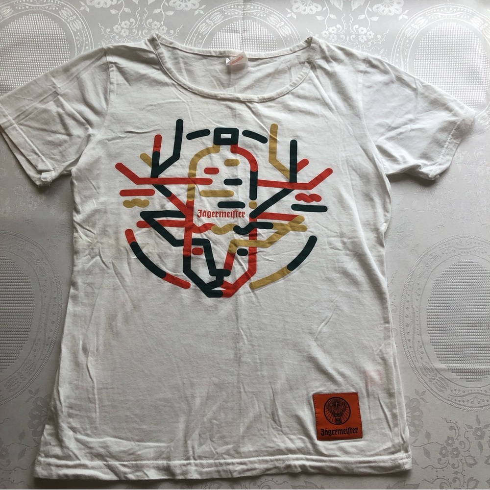 Jageemeiftee Junior Boys Size M White T-Shirt Short Sleeves Graphics Casual
